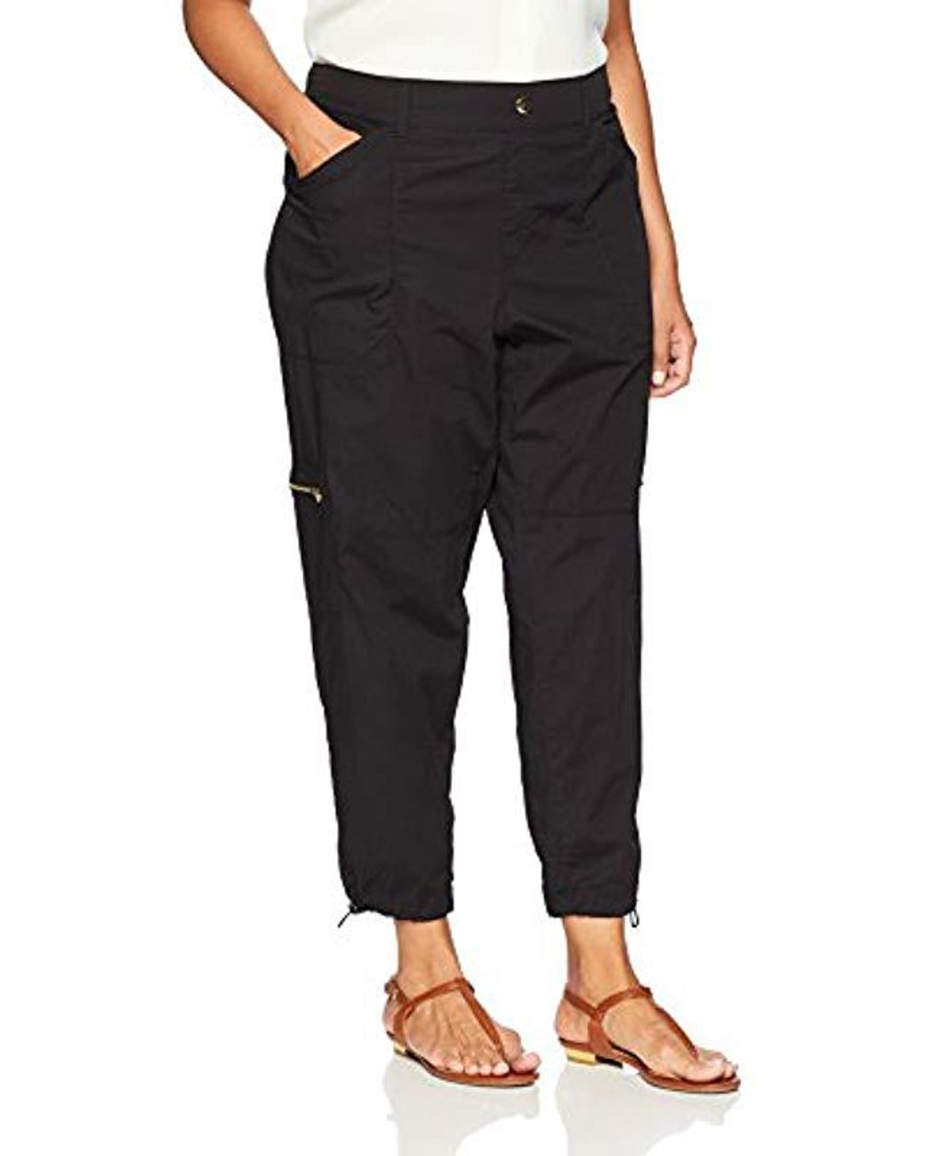 Rafaella Ripstop Ankle Cargo Pant in Black Lyst