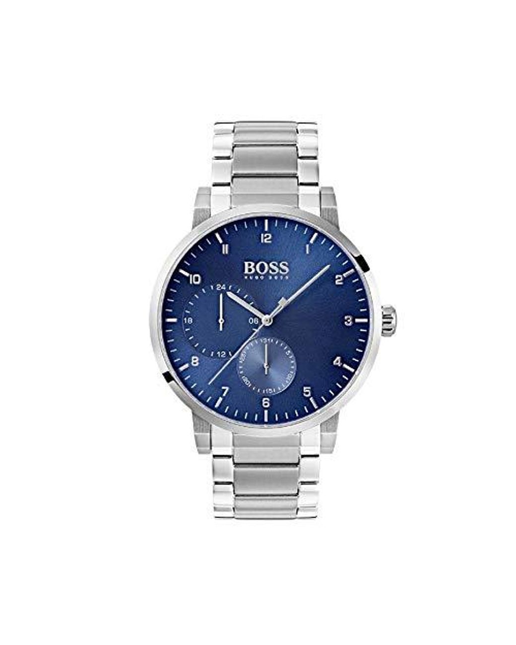 HUGO Boss Oxygen Quartz Chronograph Stainless Steel Watch 1513597 in Blue  for Men | Lyst UK