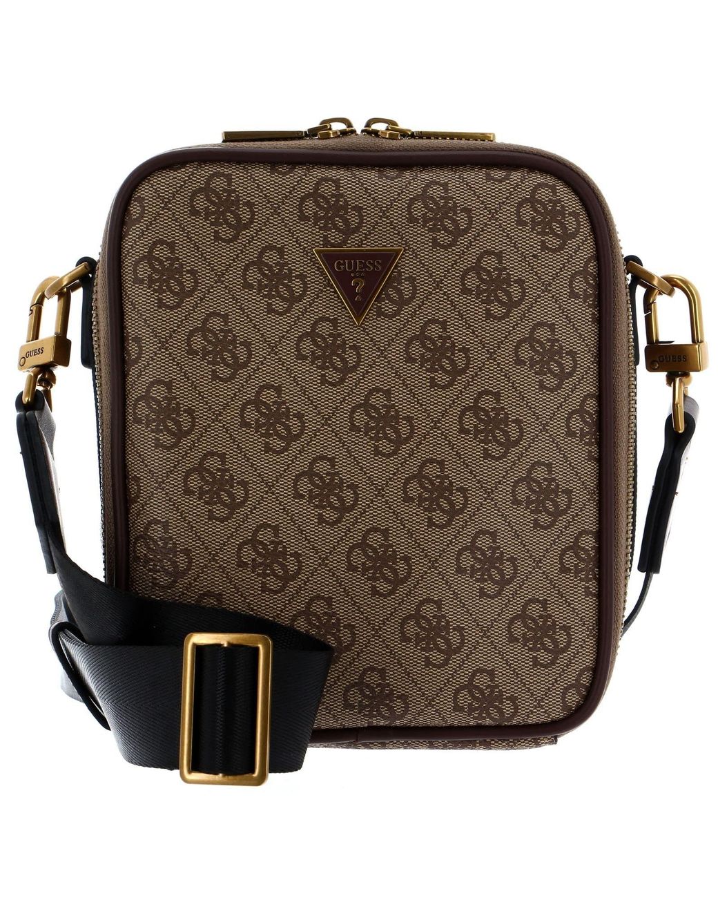Guess Vezzola Smart Zip Around Xbody Bag in Brown | Lyst UK