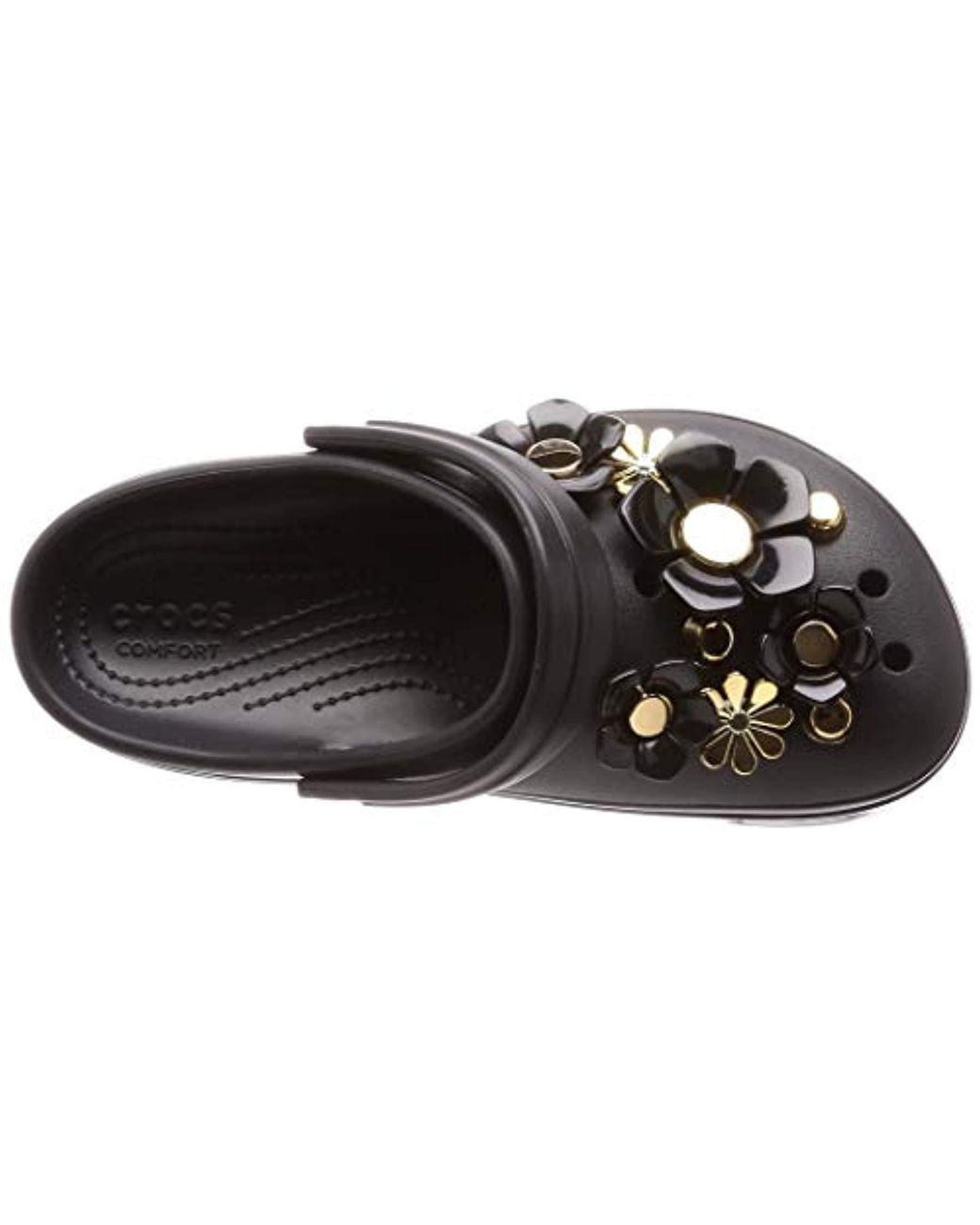 Crocs women's crocband platform metallic blooms clog outlet