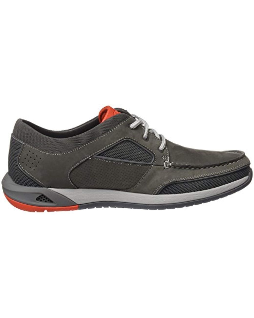 Clarks Ormand Sail Boat Shoes in Grey for Men | Lyst UK