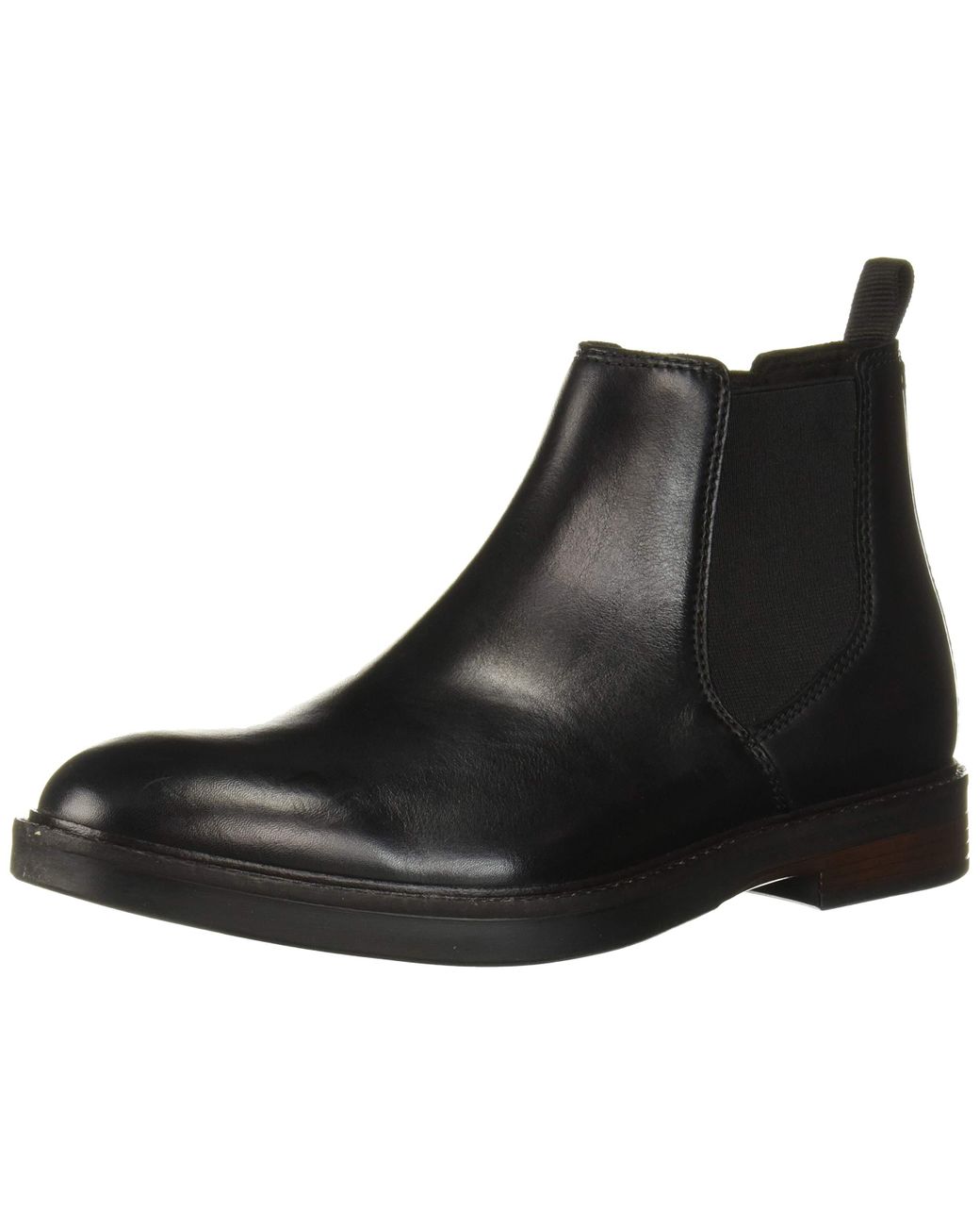 Clarks Leather Paulson Up Chelsea Boot in Black Leather (Black) for Men ...