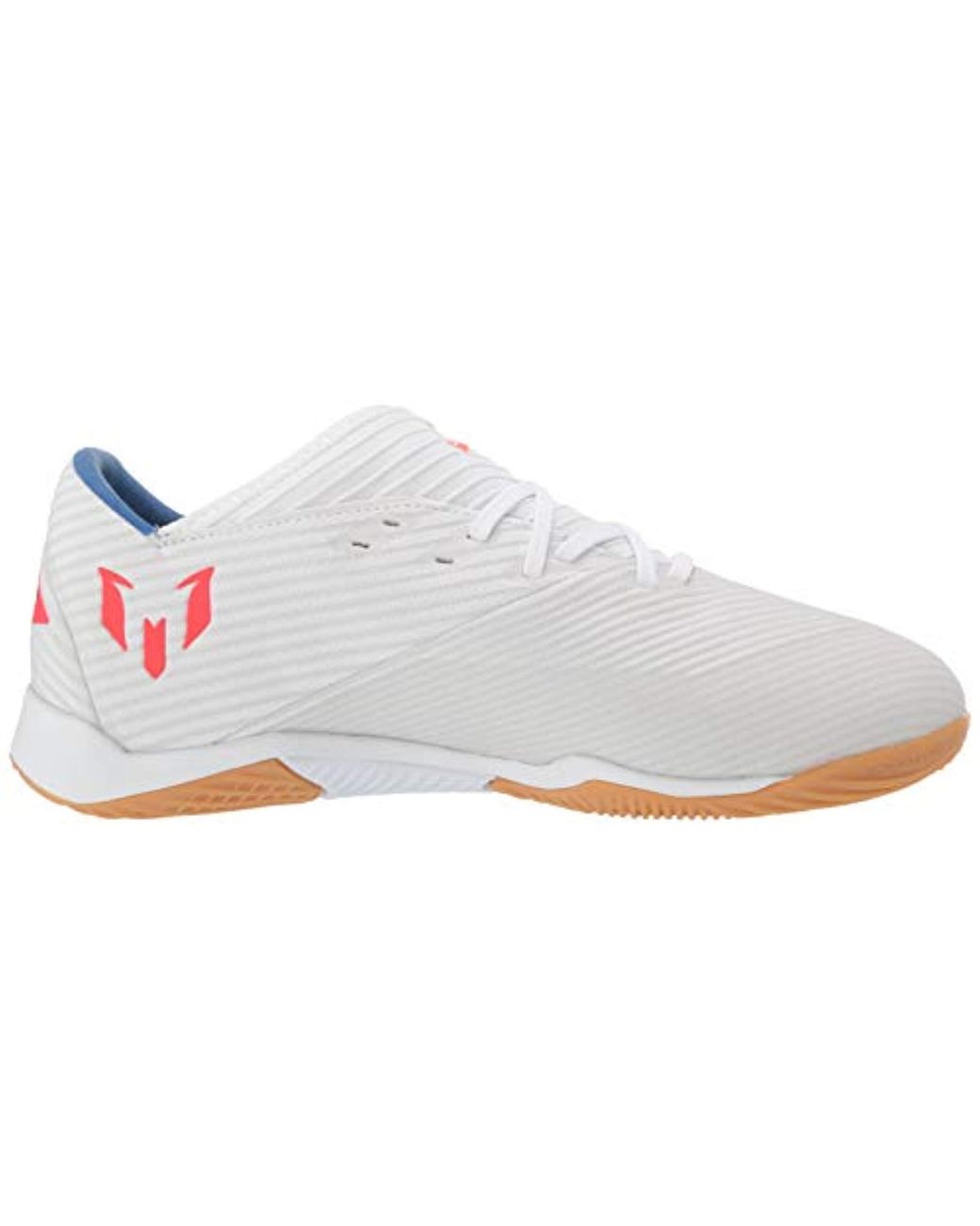 Adidas Lace Nemeziz Messi 19 3 Indoor Soccer Shoe In White For Men