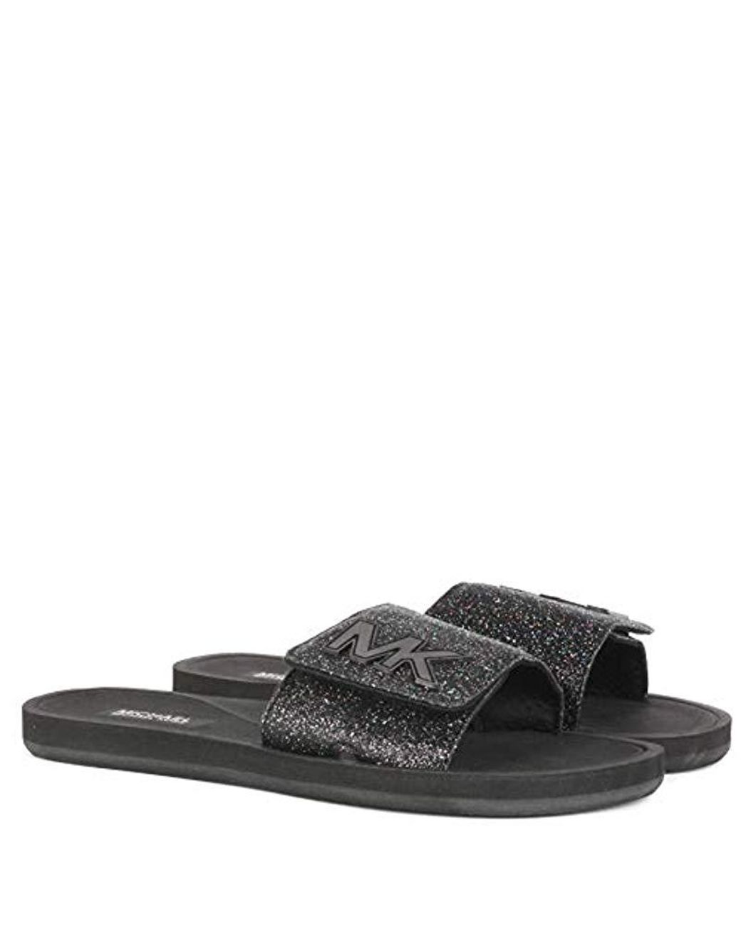 Michael kors glitter sale slides