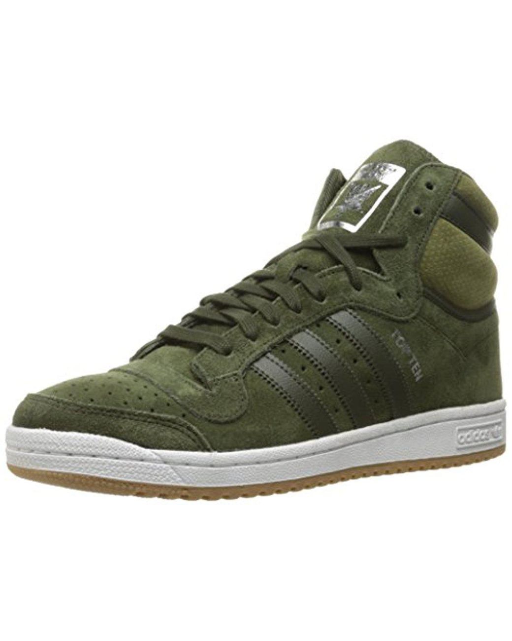 adidas Originals Adidas Top Ten Hi Fashion Sneaker in Green for Men | Lyst