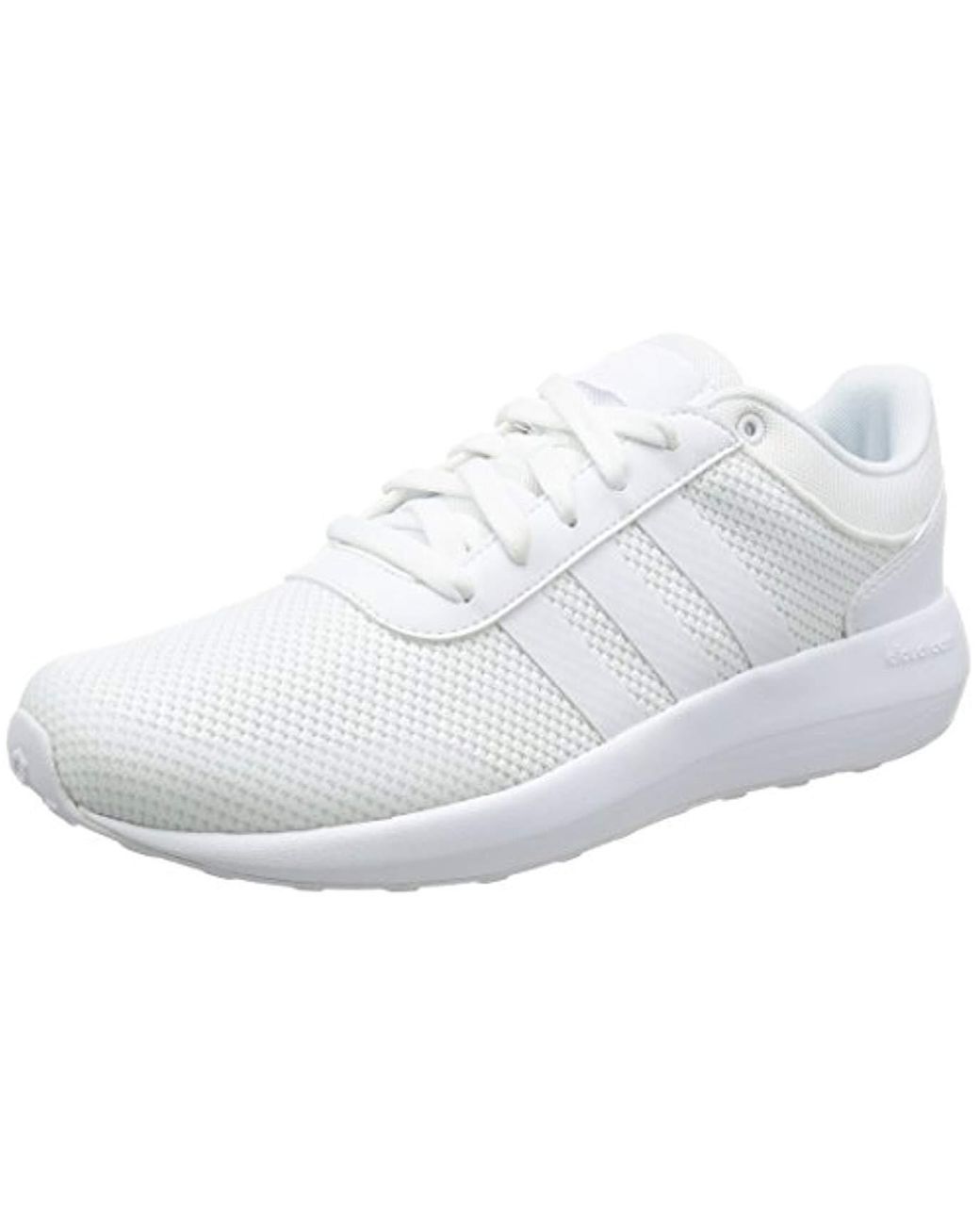 adidas Neo Cloudfoam Race Trainers In White in Black for Men | Lyst UK