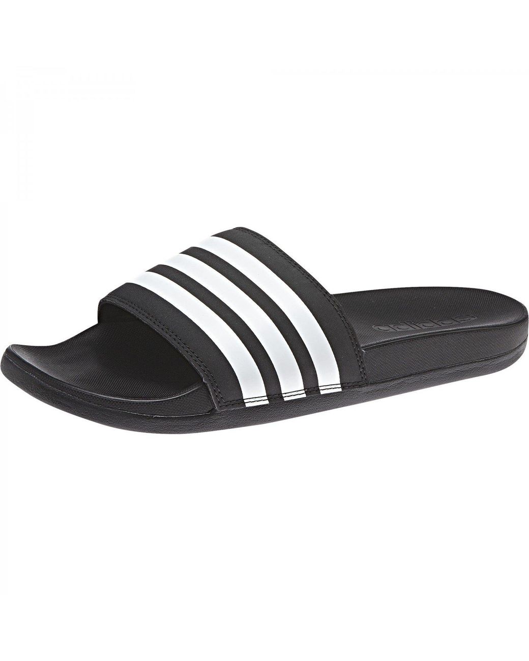Adilette Cloudfoam Plus Stripes Chaussures de Plage Piscine adidas en  coloris Noir | Lyst