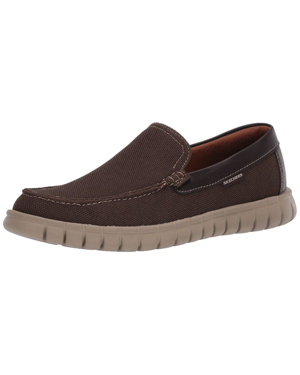 canvas skechers slip on mens