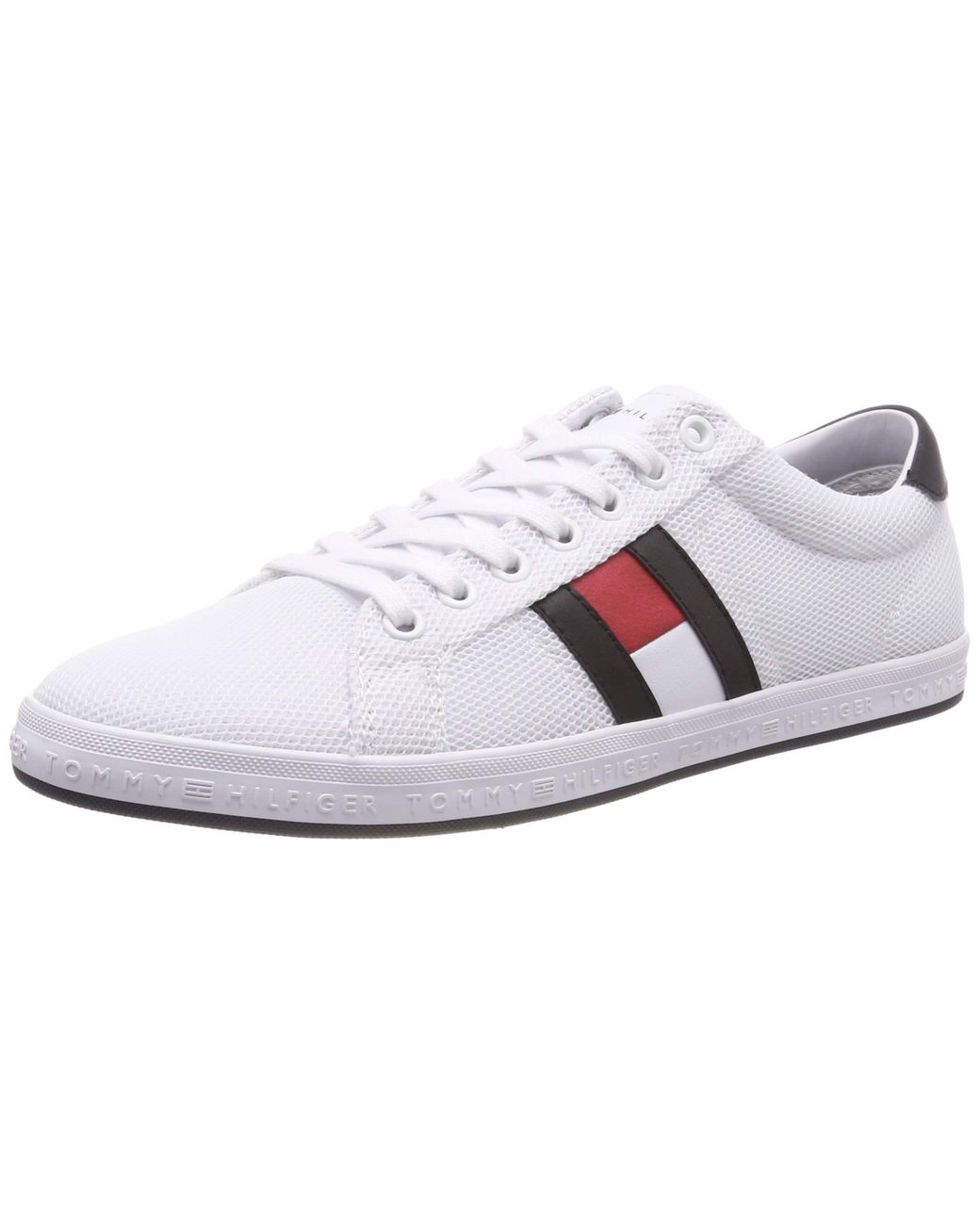Tommy Hilfiger Essential Flag Detail Sneaker, Low-top Sneakers in White for  Men | Lyst UK