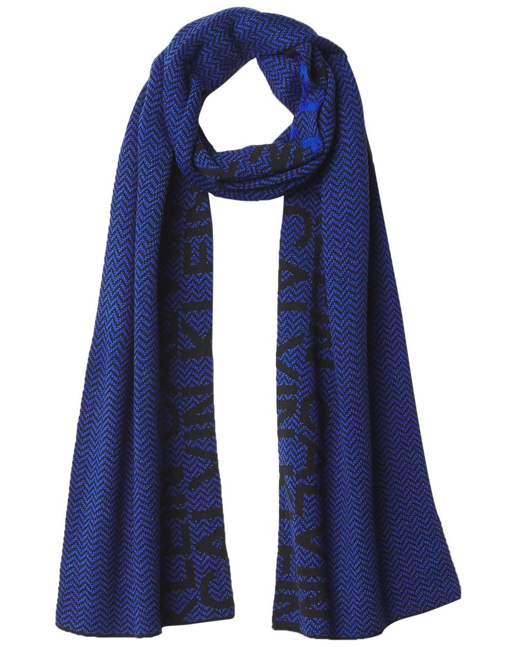 Calvin Klein Logo Scarf in Blue for Men Lyst