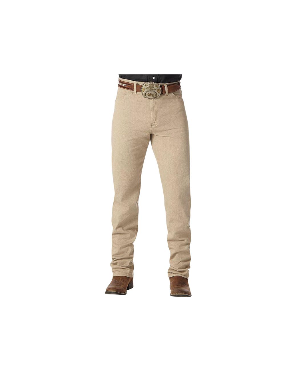 Khaki wrangler cowboy cut jeans outlet