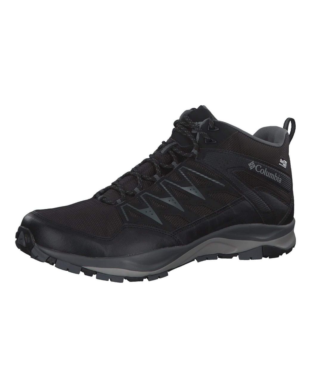 Columbia Waterproof Wayfinder Mid Outdry Hiking Shoes in Black for Men