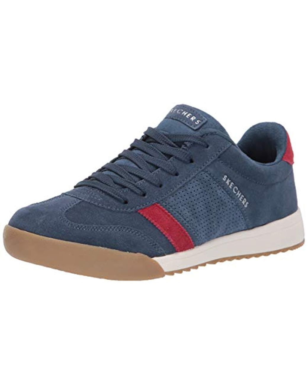 skechers zinger 2.0 suede retro trainer