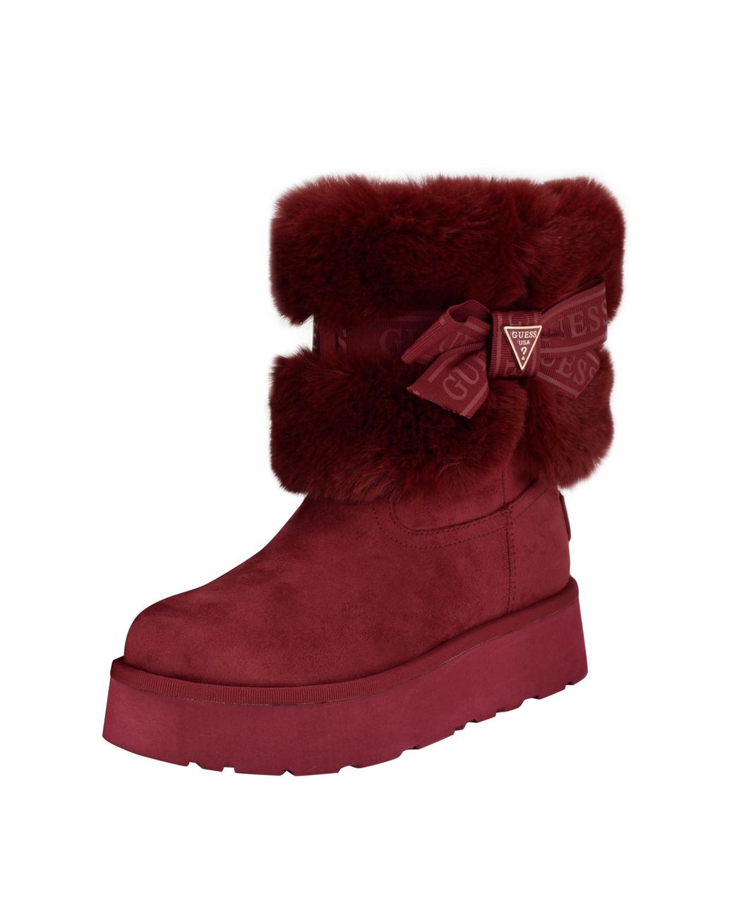 Guess red ankle boots new arrivals