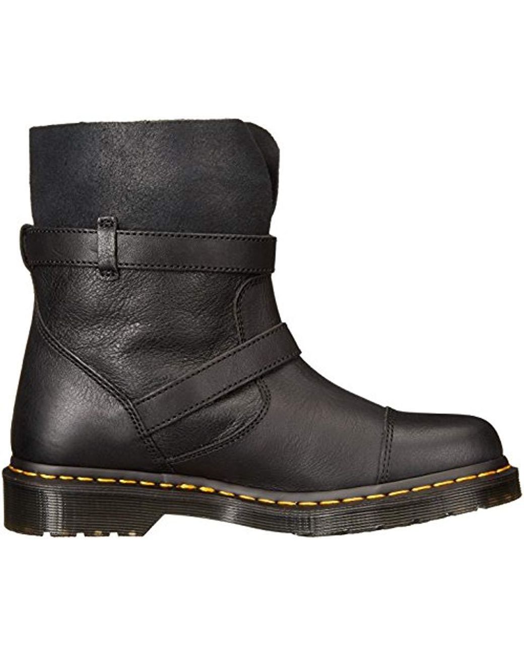 Dr. Martens Kristy In Black Virginia Leather Fashion Boot Lyst UK