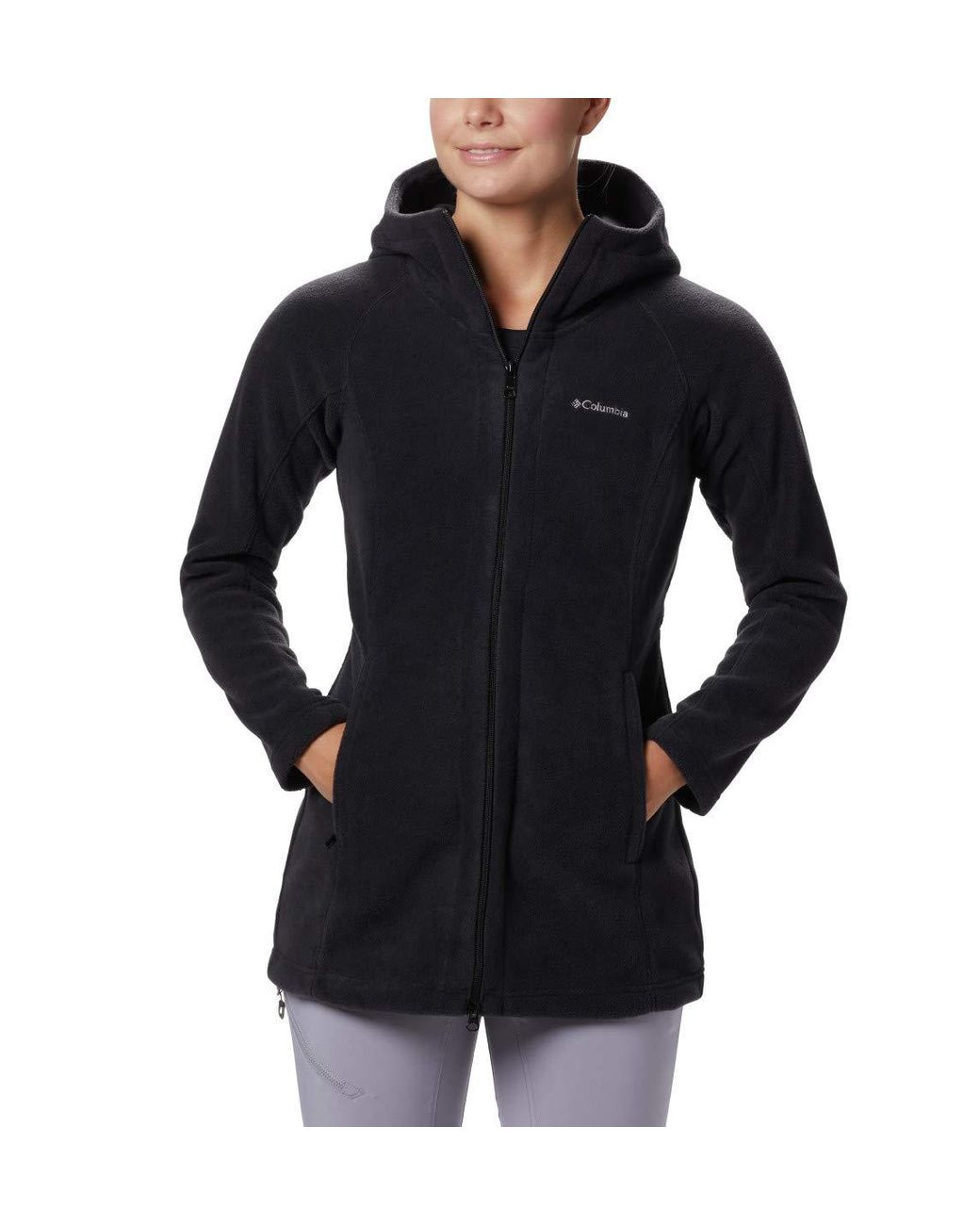 long columbia fleece jacket