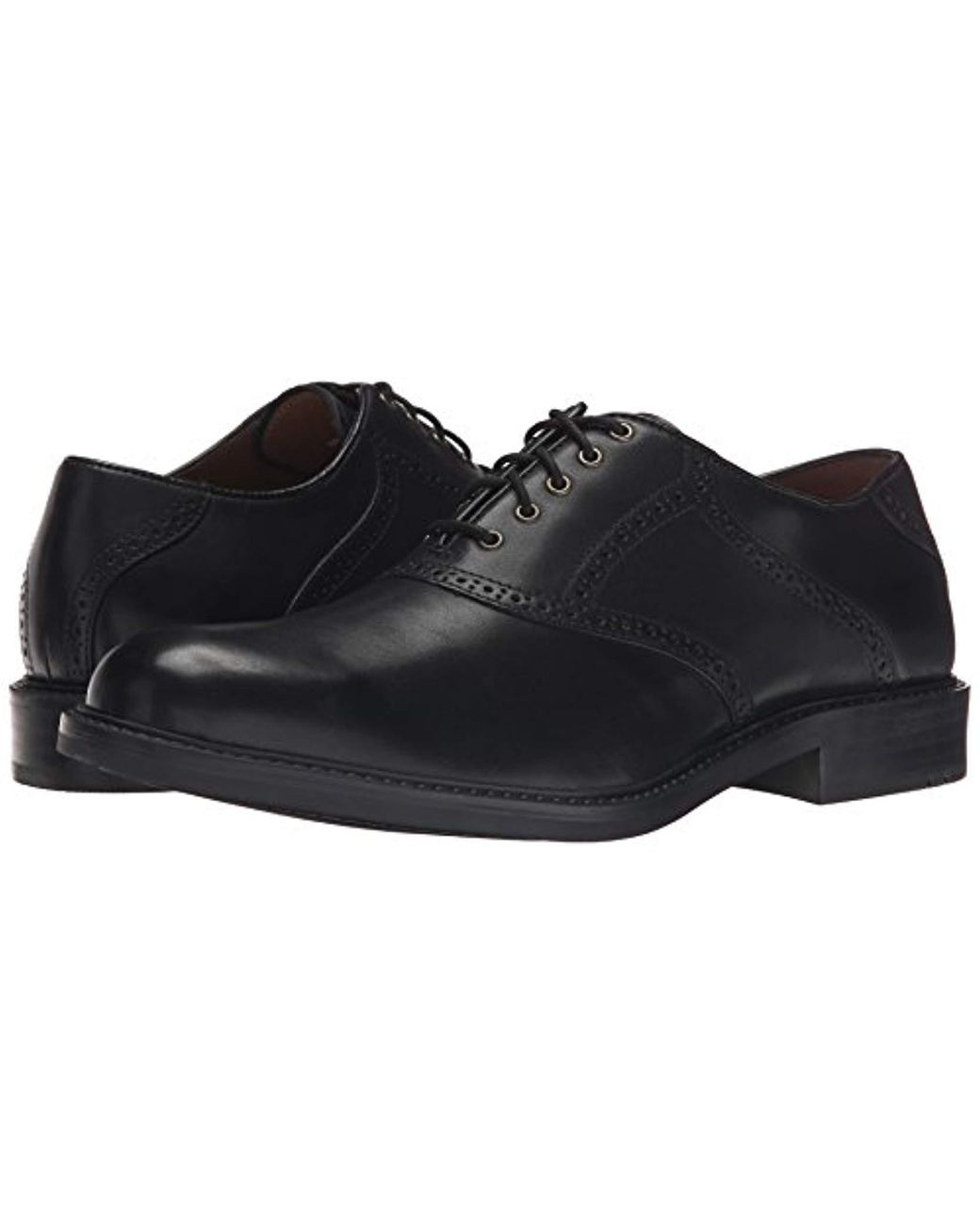 Johnston Murphy Tabor Saddle Oxford in Black for Men Lyst