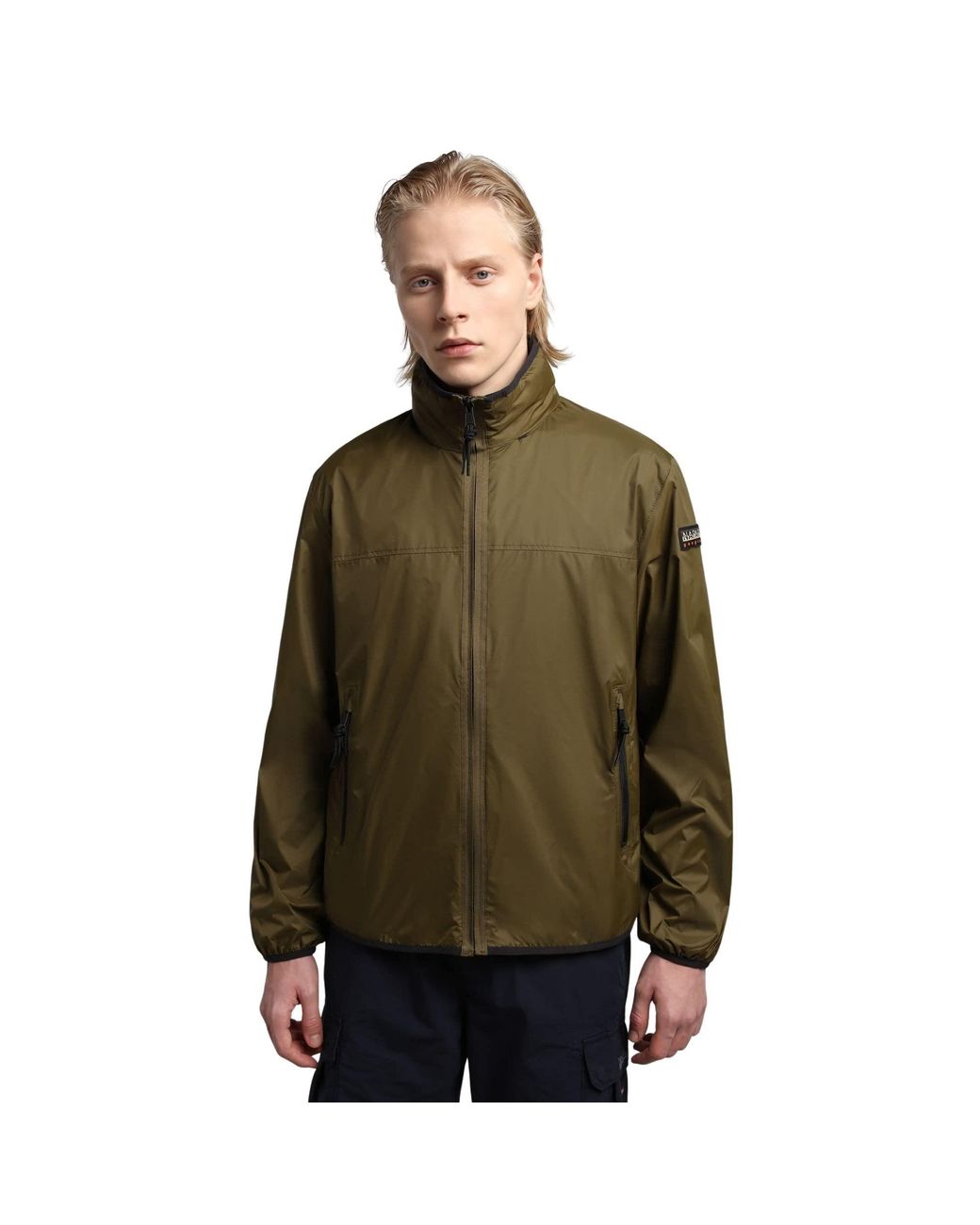 Napapijri Avallee Waterproof Jacket in Dark Olive 3 (Green) for Men