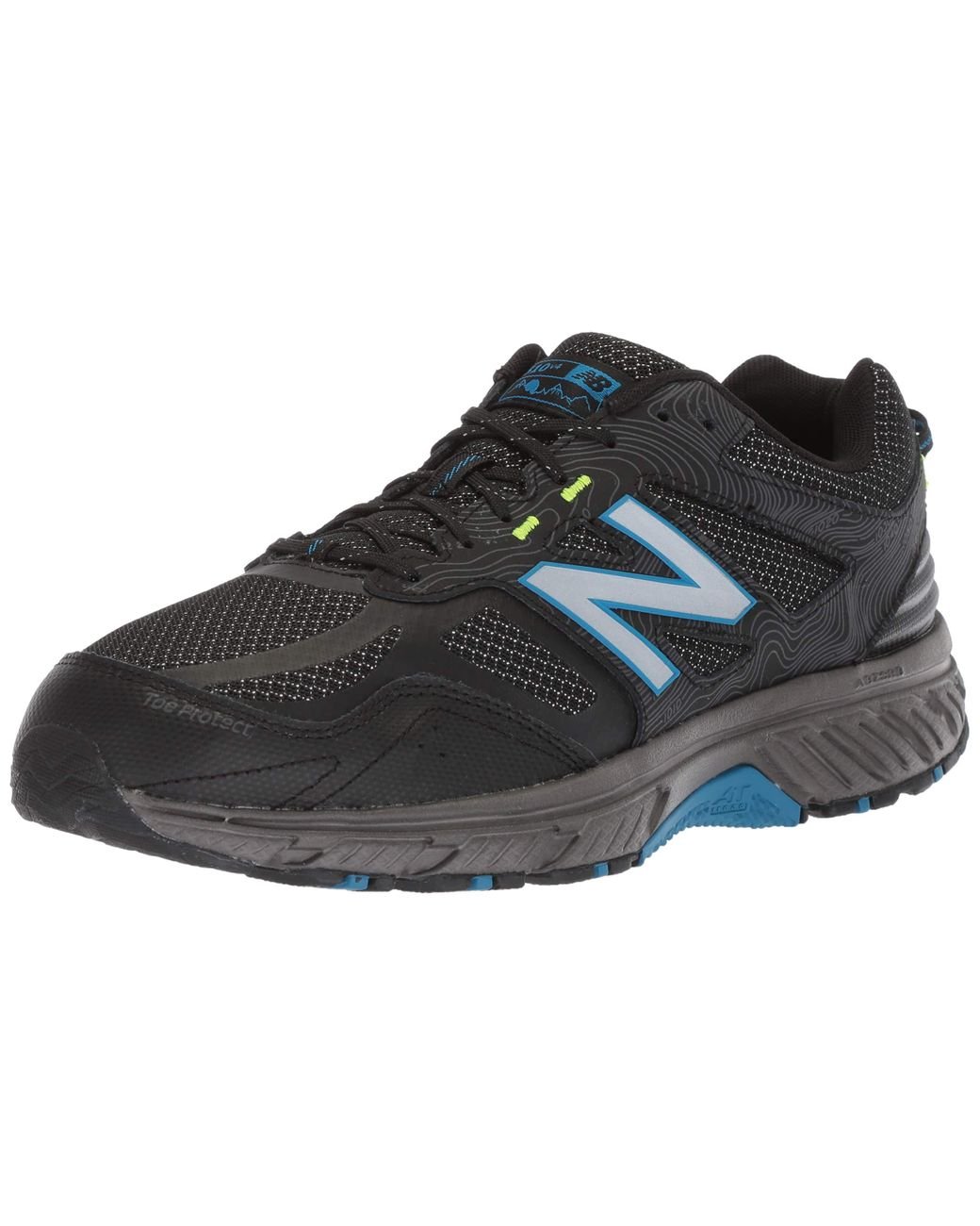 New Balance Leather 510 V4 Trail Running Shoe in Black for Men - Save ...