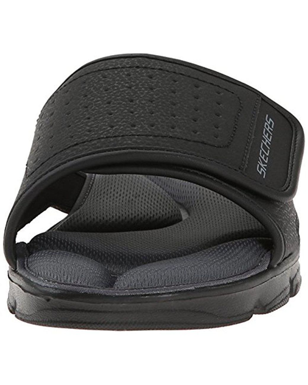 Skechers Synthetic Sport Wind Swell 51314 Sandal in Black for Men | Lyst