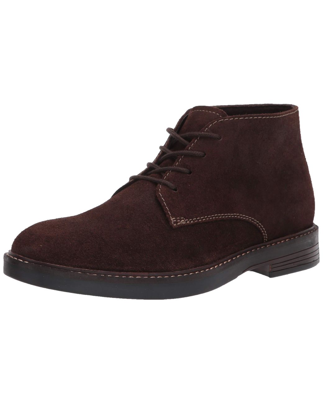 Clarks Suede S Paulson Mid Boots in Dark Brown Suede (Brown) for Men ...