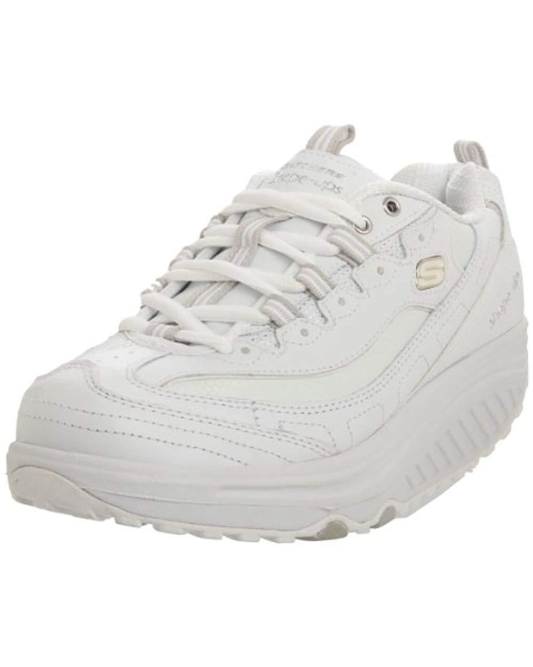 Skechers Shape Ups Womens Size 10 White Walking Fitness Sneakers Shoes  11817