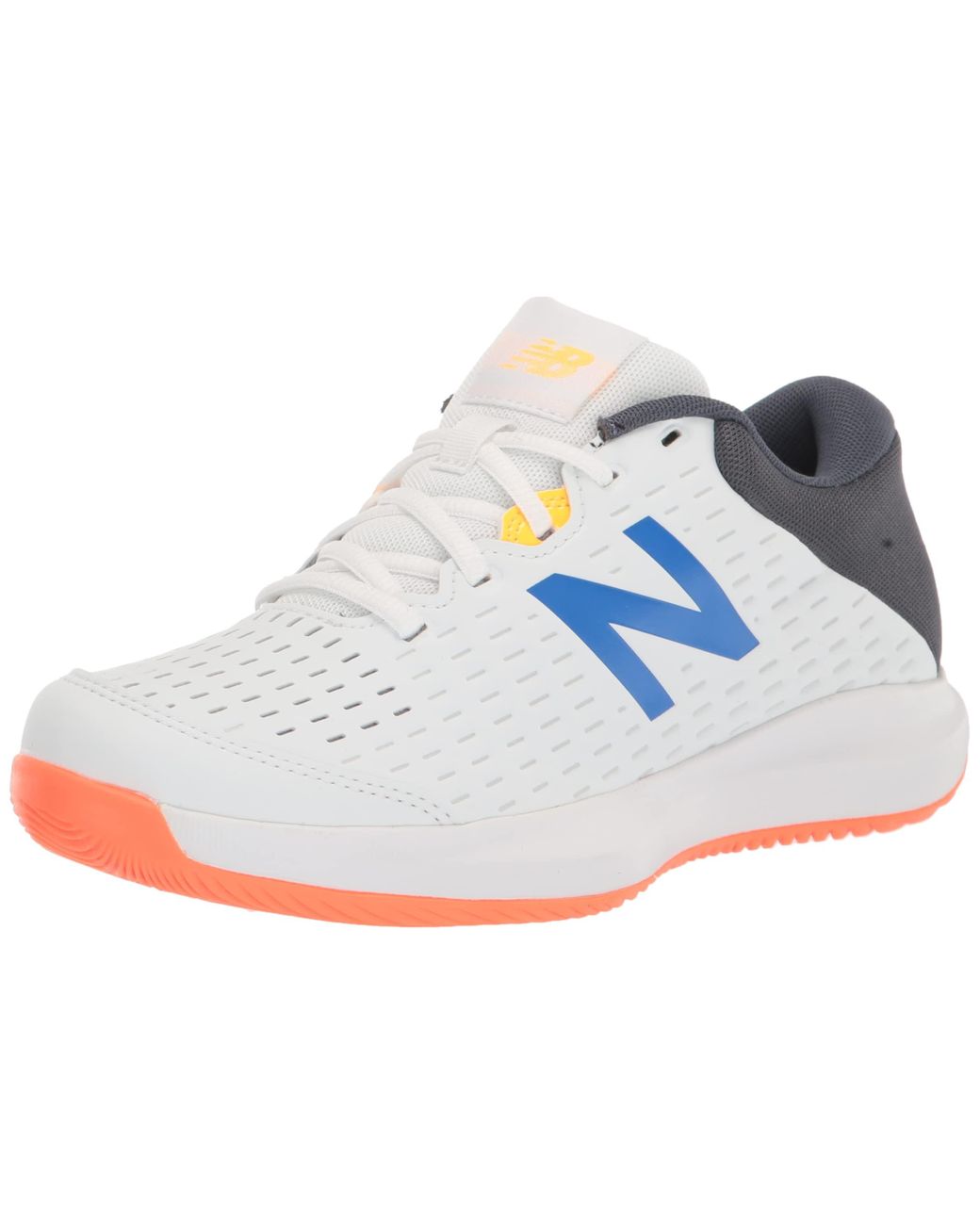 New Balance 696 V4 Hard Court Tennis Shoe in White for Men | Lyst