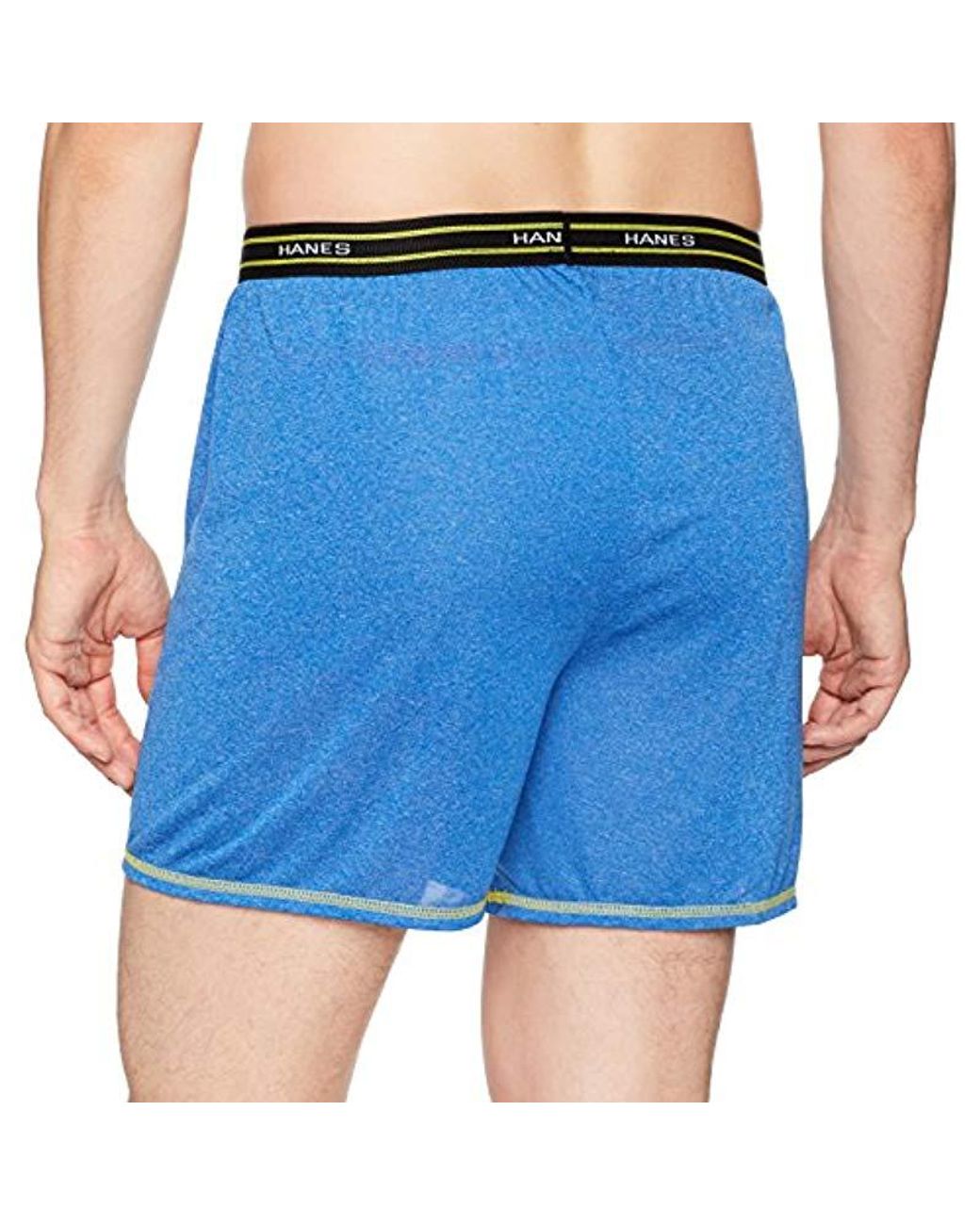 Hanes X-temp Performance Cool Light Weight Boxer in Blue for Men