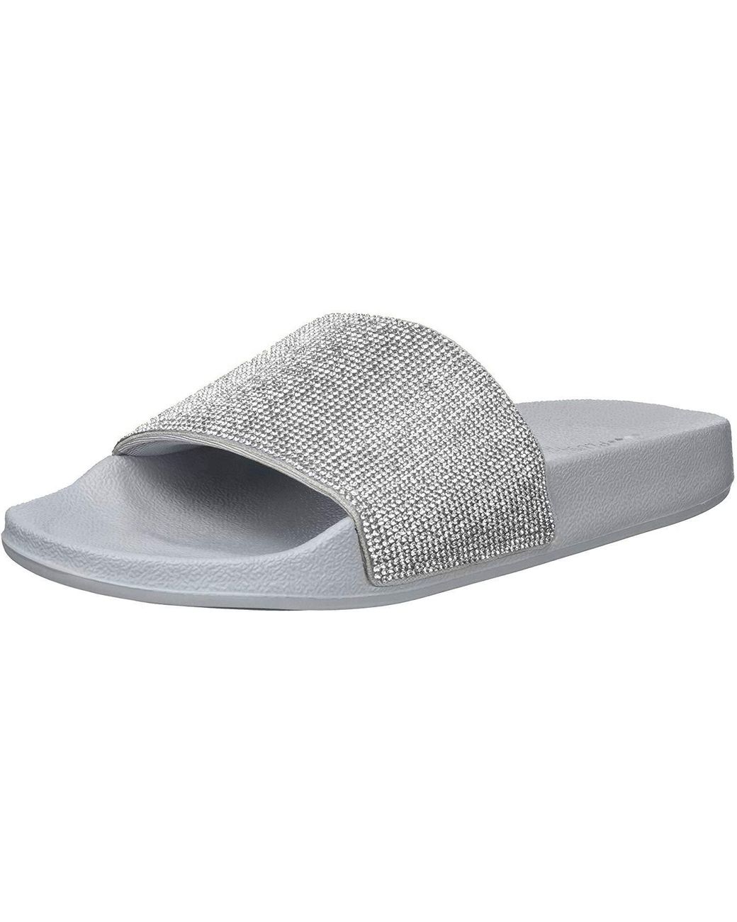 Skechers Pop Ups-stone Age-rhinestone Shower Slide Sandal in Metallic | Lyst