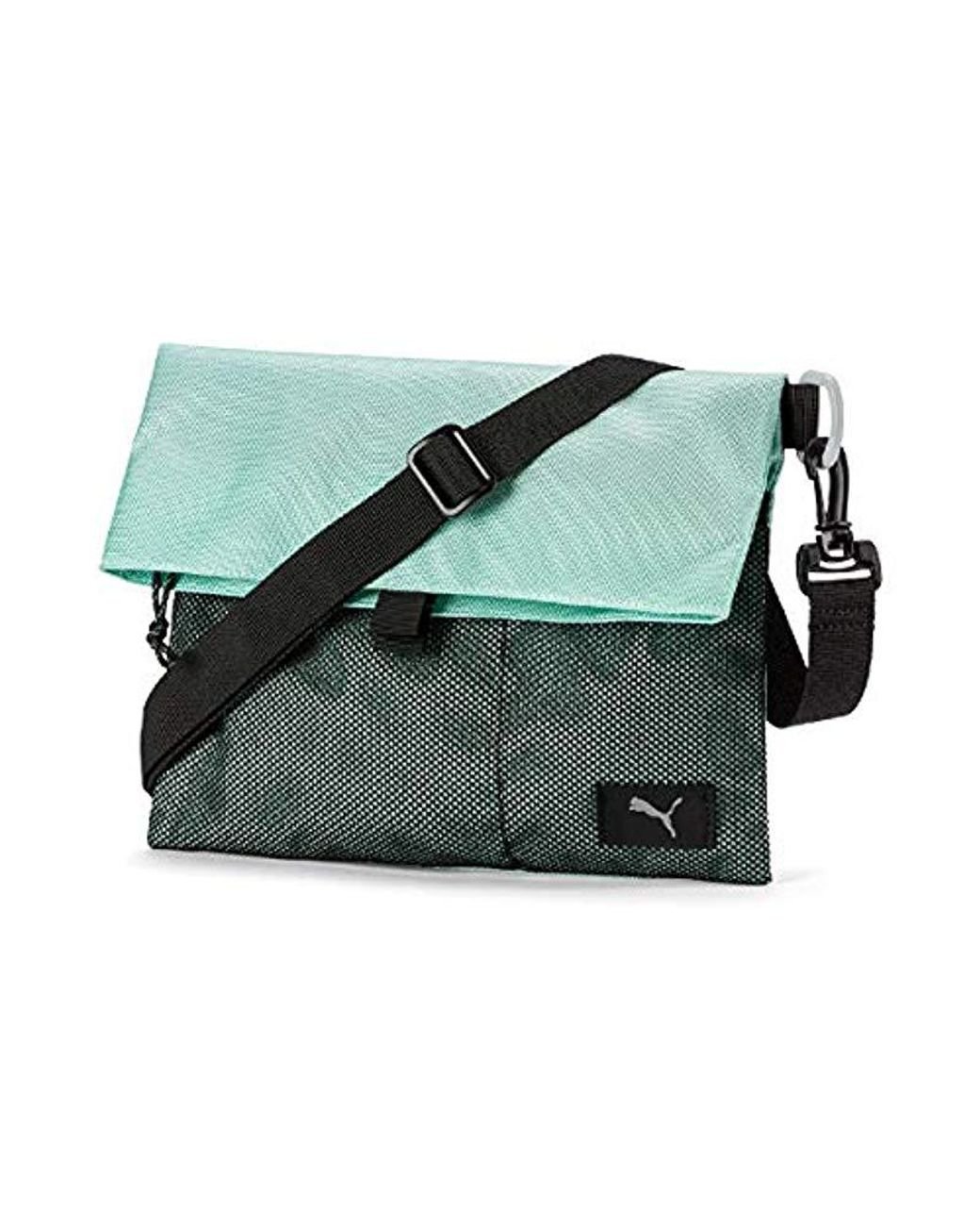 PUMA Forever Carry Sack Black Grey Back Pack Messenger Bag Bike Bicycle Shoulder