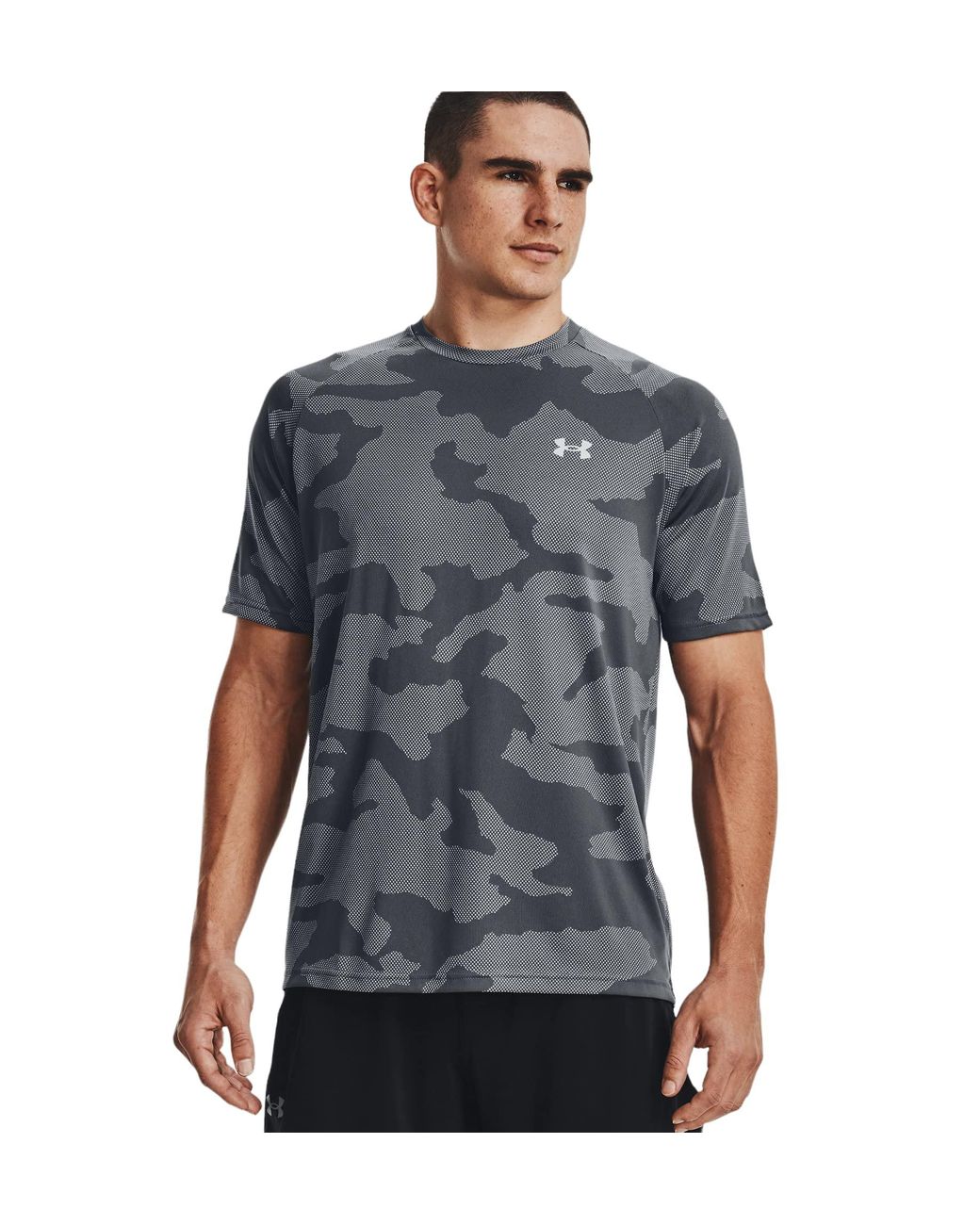 Under Armour Velocity Jacquard Loose Fit Short Sleeve Athletic Shirt in  Blue for Men | Lyst UK
