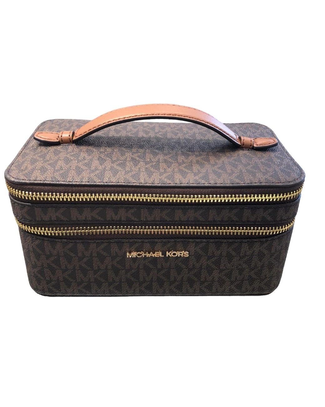 Michael Kors Jet Set Double Zipper Travel Case Cosmetic Bag in