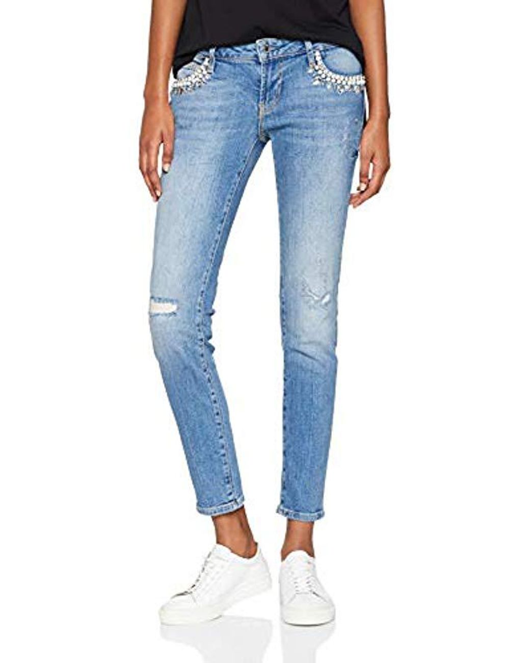 Guess Beverly Skinny Jeans in Blue | Lyst UK