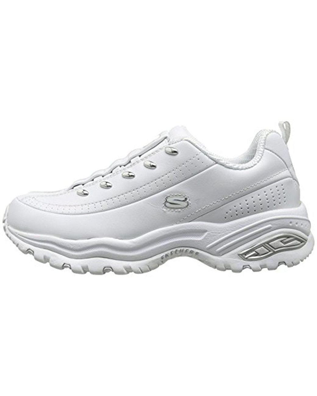 Skechers Leather Sport Premium-premix Slip-on Sneaker in White | Lyst