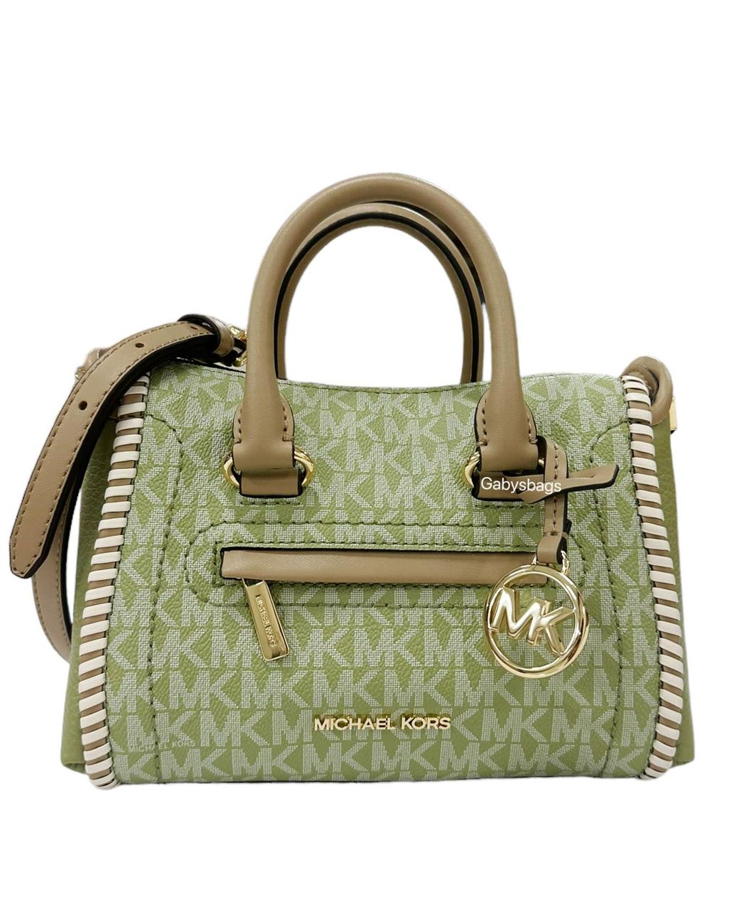 michael kors whipstitched leather convertible crossbody