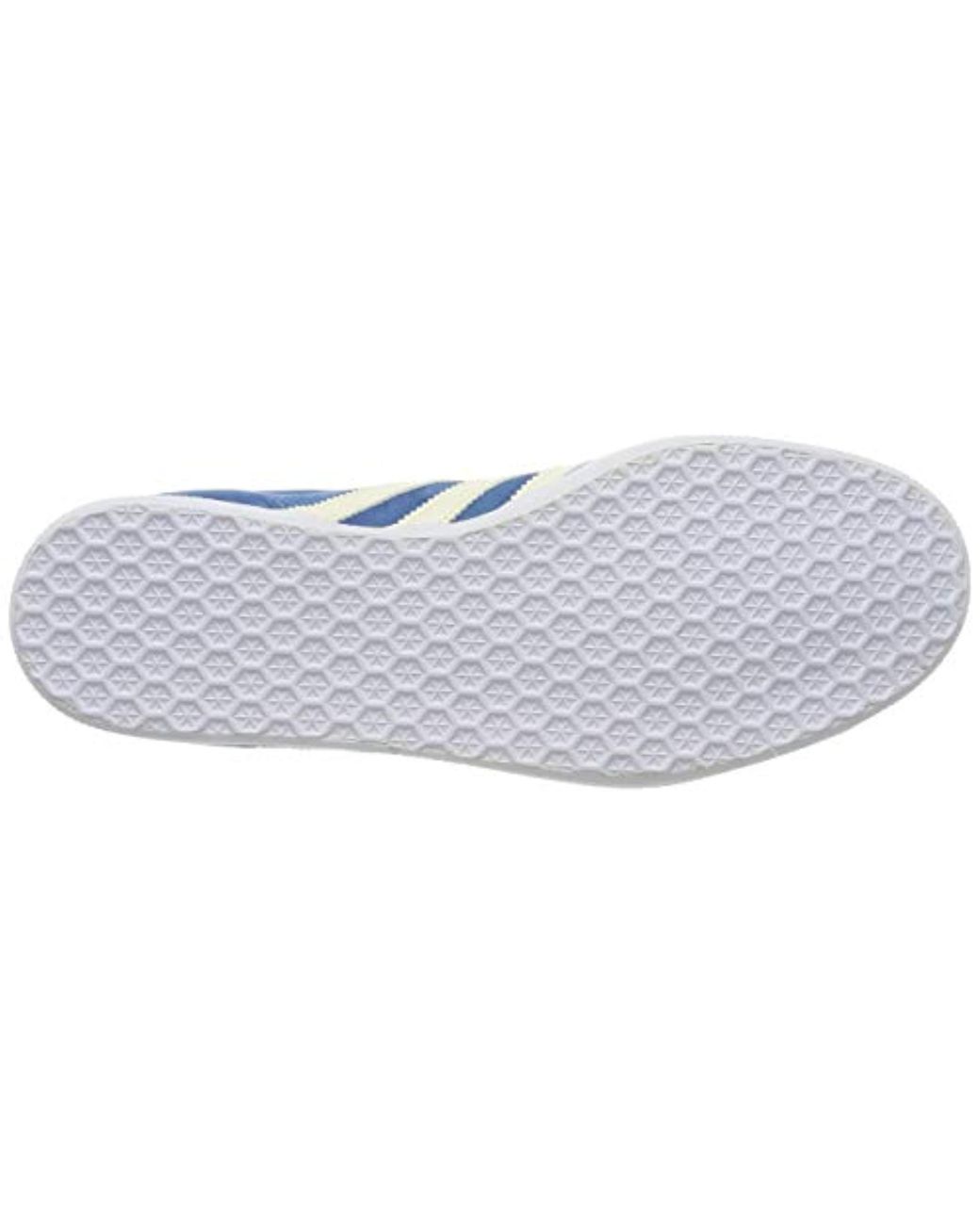 adidas Leather Gazelle W Gymnastics Shoes in Blue Save 23 adidas Originals GAZELLE Marine Gratis levering | Spartoo