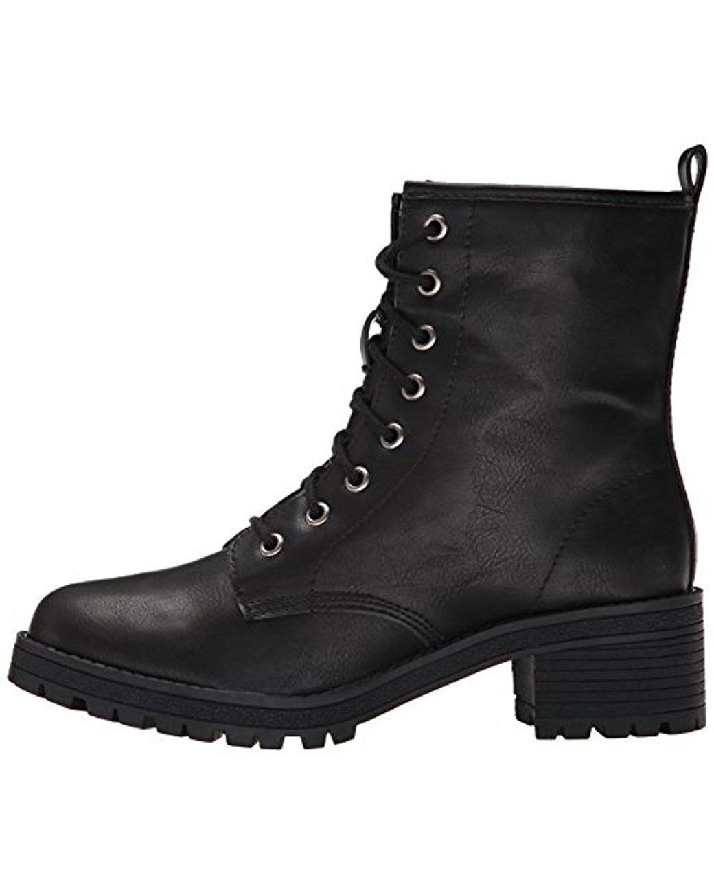Madden Girl Eloisee Combat Boot in Black Lyst