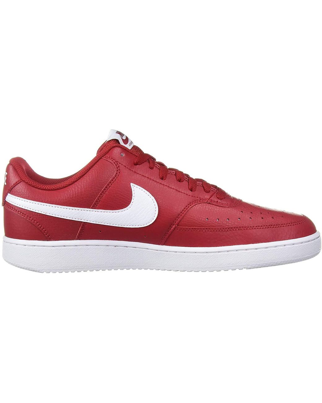 Nike Synthetic Court Vision Low Sneaker in Red/White (Red) for Men ...