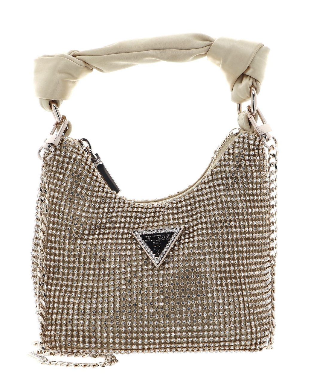 Guess Lua Mini Hobo S Gold in Grau Lyst DE