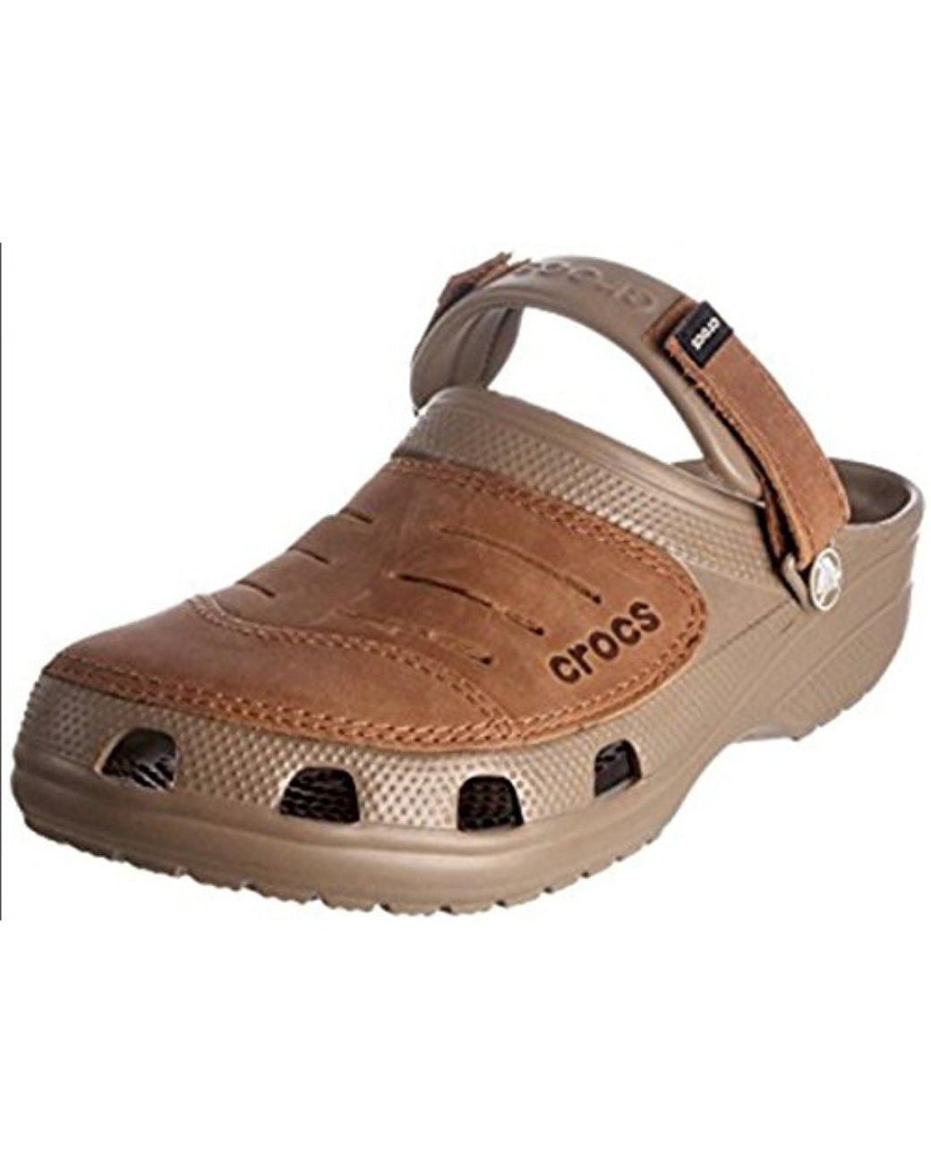 Crocs™ Leather Yukon Clog in Khaki/Brown (Brown) for Men | Lyst