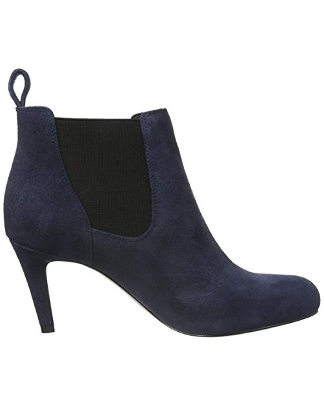 Clarks Carlita Quinn Ankle Boots in Blue | Lyst UK