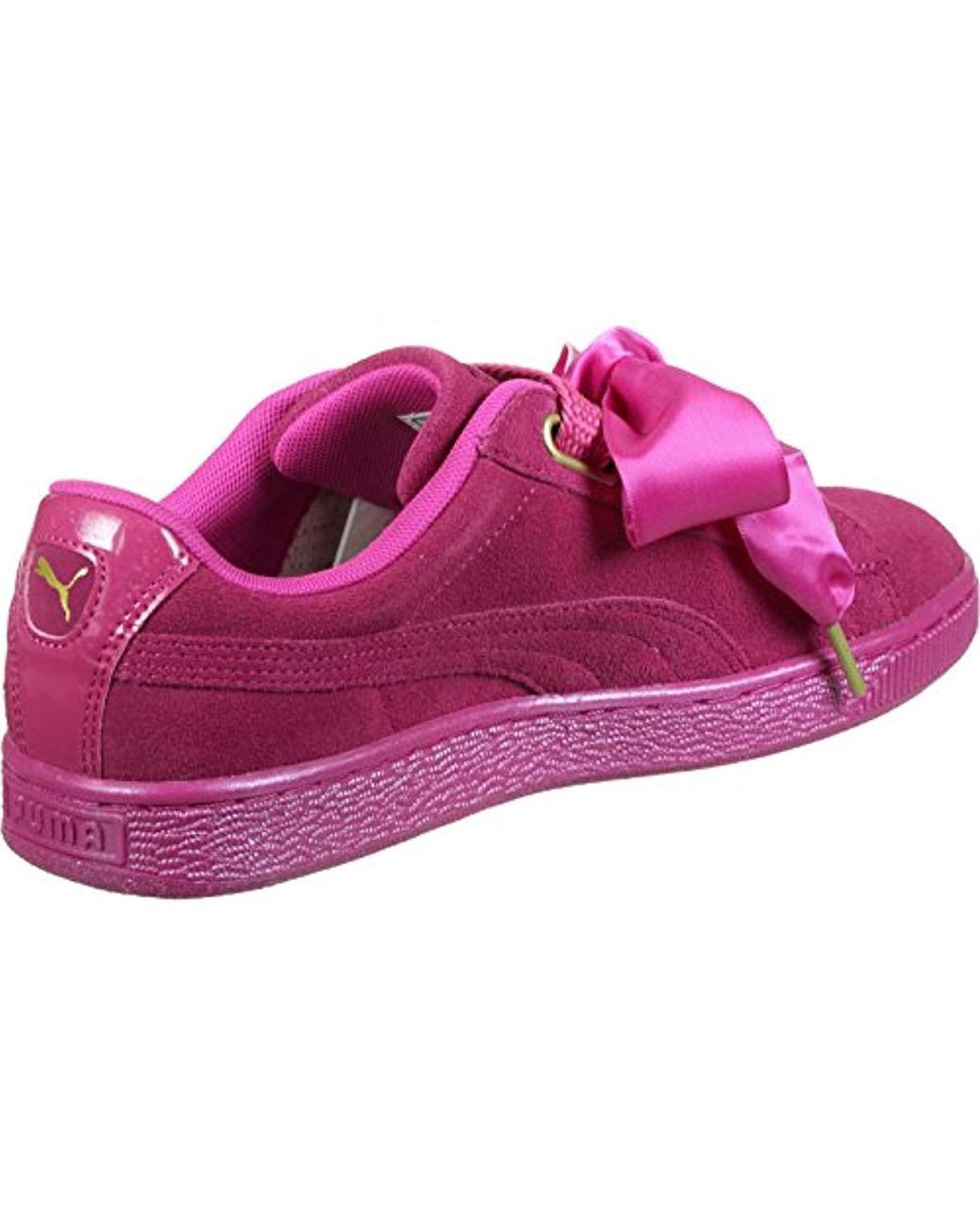 puma suede heart rose