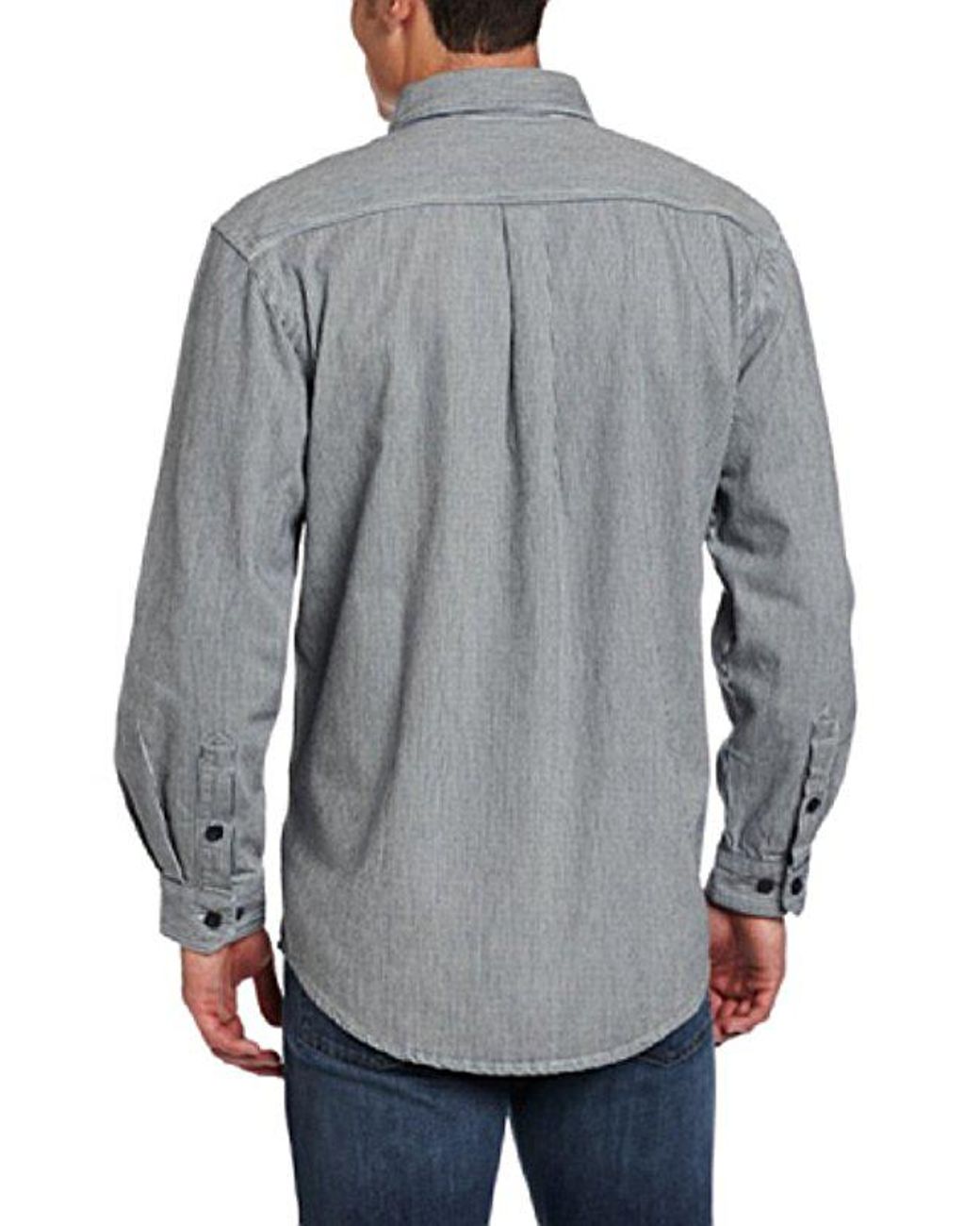 Carhartt hickory shirt cheap