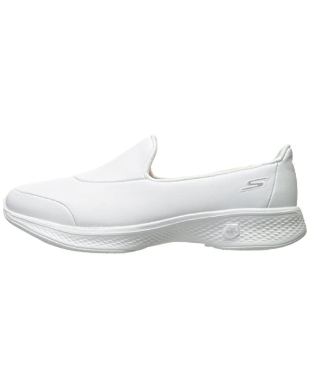 Skechers Leather Performance Go Walk 4 Upscale in White | Lyst