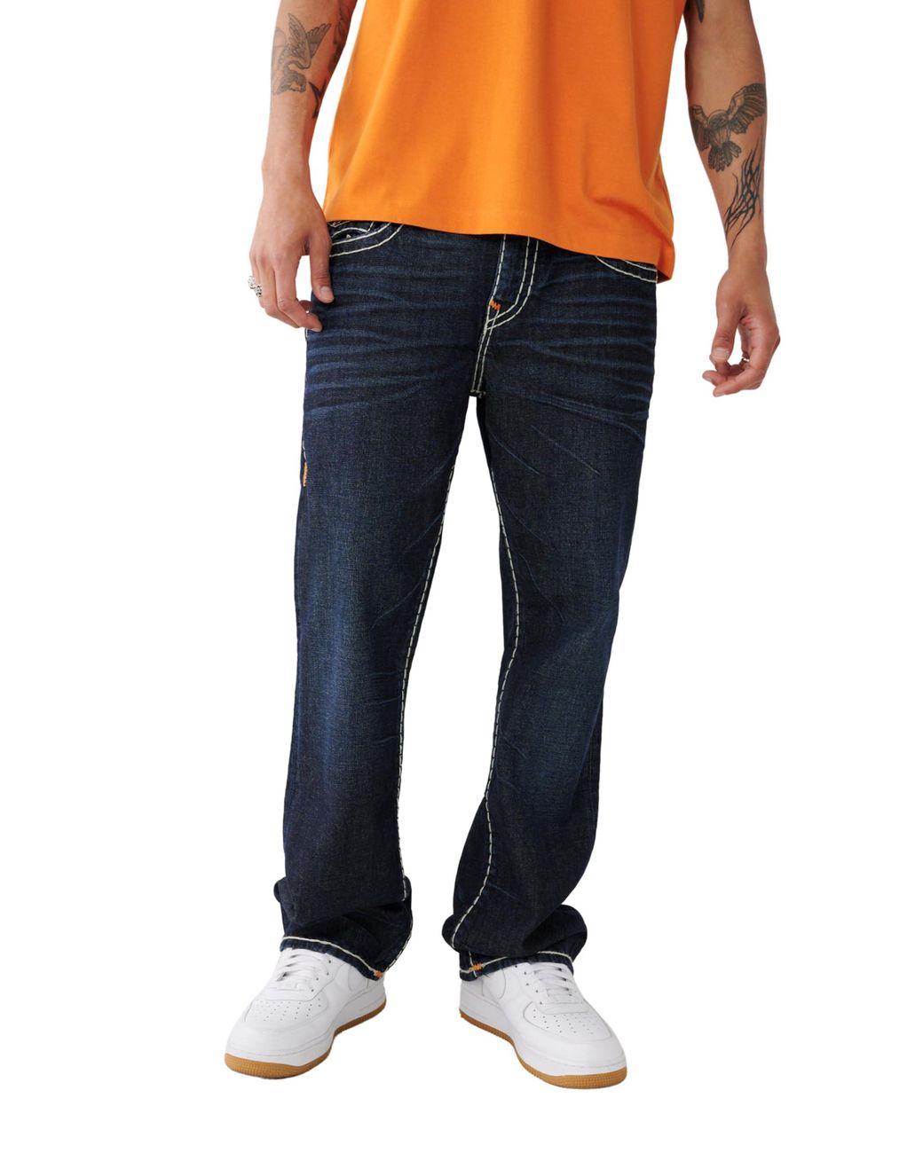 TRUE RELIGION Brand Jeans Billy Double Raised Super T Flap Boot