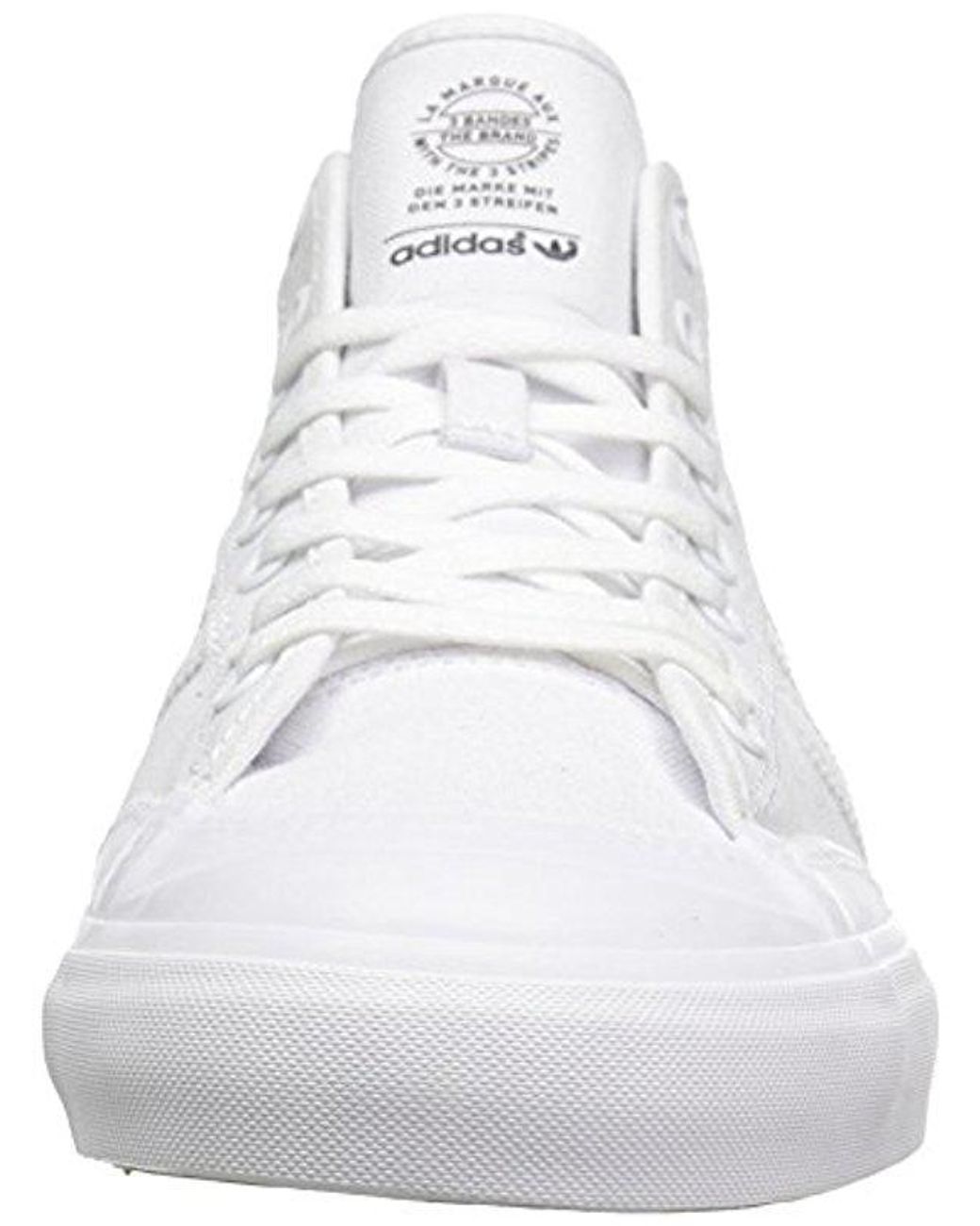 adidas Matchcourt Mid Skate Shoe in White for Men | Lyst