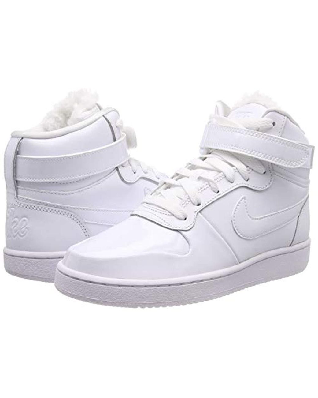 Nike Damen Sneaker Ebernon Mid Premium Hi-top Trainers in White | Lyst UK