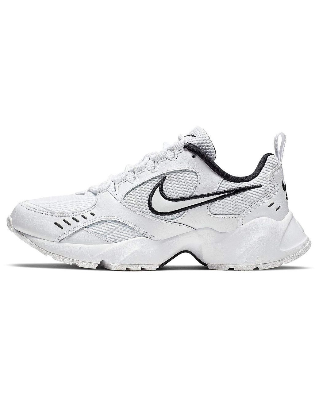 Nike Leather Air Heights in White/White 