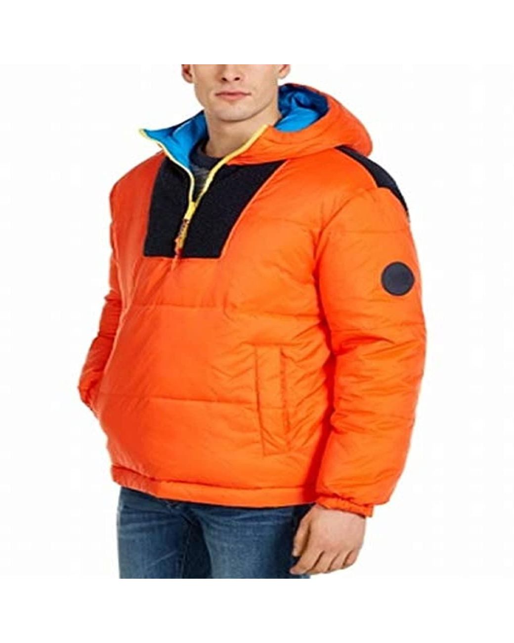 Tommy Hilfiger Reversible Puffer Jacket in Orange for Men - Save Lyst