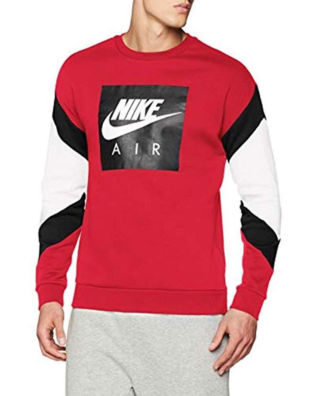 Nike Herren M NSW Air Crew FLC Hemd in Rot für Herren | Lyst DE | Sweatshirts